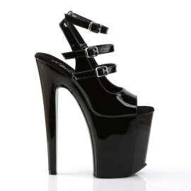Pleaser XTREME-873 Black Patent/Black