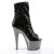 Pleaser ADORE-1008SQ Black Sequins/Dark Pewter Chrome EU-38 / US-8