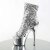 Pleaser ADORE-1008SQ Silver Sequins/Silver Chrome EU-36 / US-6