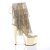 Pleaser ADORE-1017RSF Clear-Gold/Gold Chrome EU-37 / US-7