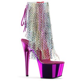 Pleaser ADORE-1017RSF Clear-Multi/Fuchsia Chrome EU-40 /...