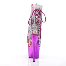 Pleaser ADORE-1017RSF Clear-Multi/Fuchsia Chrome EU-40 / US-10