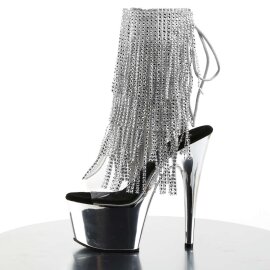 Pleaser ADORE-1017RSF Clear-Silver/Silver Chrome EU-35 / US-5