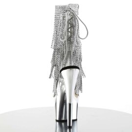 Pleaser ADORE-1017RSF Clear-Silver/Silver Chrome EU-35 / US-5