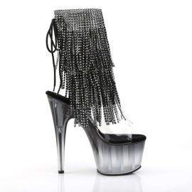 Pleaser ADORE-1017RSFT Clear-Black/Black EU-40 / US-10