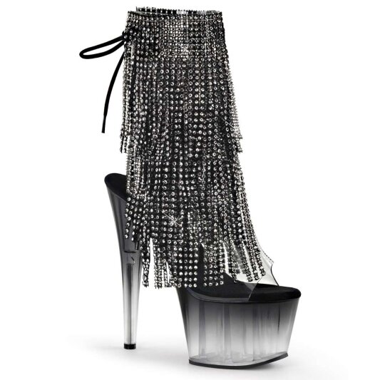 Pleaser ADORE-1017RSFT Clear-Black/Black EU-36 / US-6