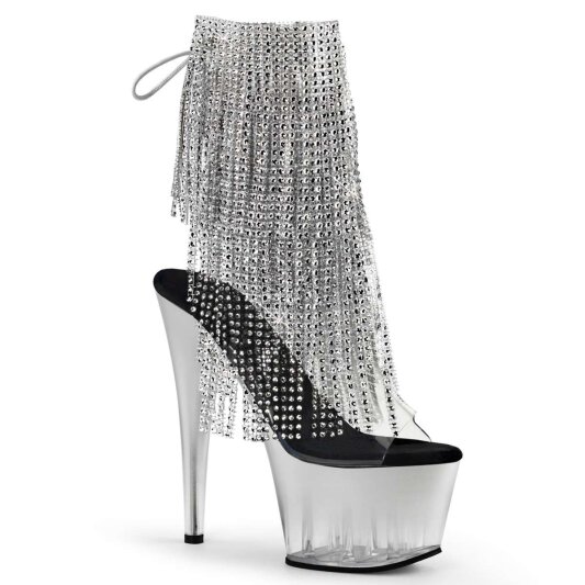 Pleaser ADORE-1017RSFT Clear-Silver/Silver EU-35 / US-5