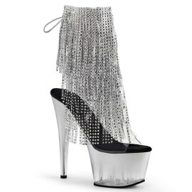 Pleaser ADORE-1017RSFT Clear-Silver/Silver EU-35 / US-5