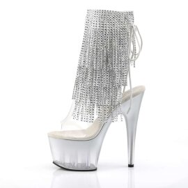Pleaser ADORE-1017RSFT Clear-Silver/Silver EU-35 / US-5