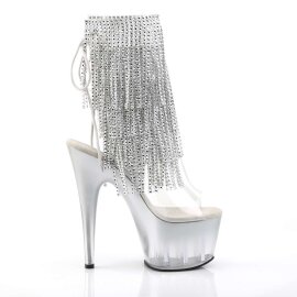 Pleaser ADORE-1017RSFT Clear-Silver/Silver EU-35 / US-5