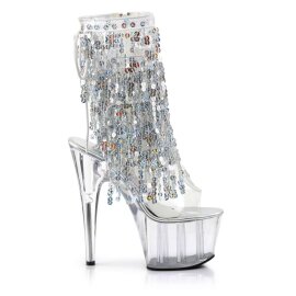 Pleaser ADORE-1017SQF Clear-Silver Holo/Clear EU-40 / US-10