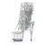 Pleaser ADORE-1017SQF Clear-Silver Holo/Clear EU-40 / US-10