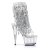 Pleaser ADORE-1017SQF Clear-Silver Holo/Clear EU-40 / US-10