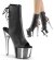 Pleaser ADORE-1018 Black Faux Leather/Silver Chrome EU-35 / US-5