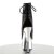 Pleaser ADORE-1018 Black Faux Leather/Silver Chrome EU-36 / US-6