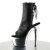 Pleaser ADORE-1018 Black Faux Leather/Silver Chrome EU-39 / US-9