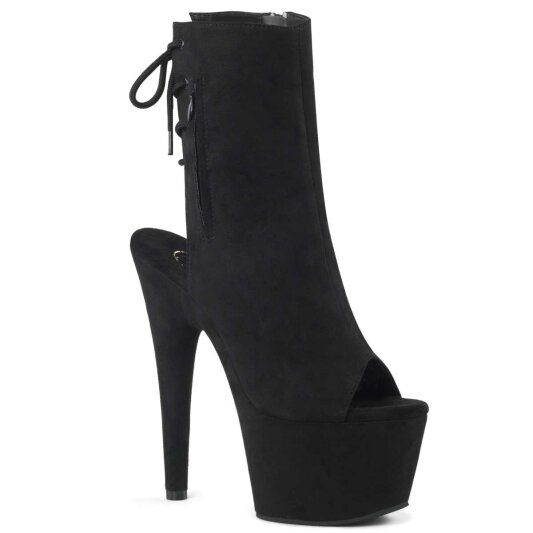 Pleaser ADORE-1018FS Black Faux Suede/Black Suede EU-35 / US-5