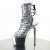Pleaser ADORE-1018HG Silver Hologram Ostrich Pu/Silver Chrome EU-35 / US-5
