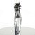 Pleaser ADORE-1018HG Silver Hologram Ostrich Pu/Silver Chrome EU-35 / US-5