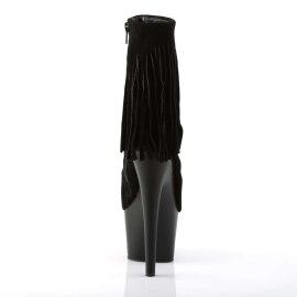 Pleaser ADORE-1019 Black Suede/Black Matte EU-40 / US-10