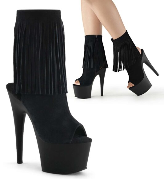 Pleaser ADORE-1019 Black Suede/Black Matte EU-41 / US-11