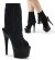 Pleaser ADORE-1019 Black Suede/Black Matte EU-35 / US-5