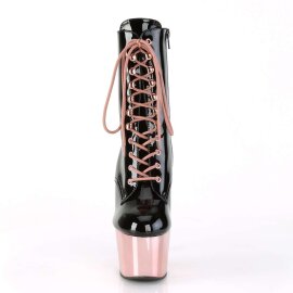 Pleaser ADORE-1020 Black Patent/Rose Gold Chrome EU-35 / US-5