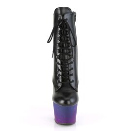 Pleaser ADORE-1020BP Black Faux Leather/Blue-Purple Ombre EU-35 / US-5