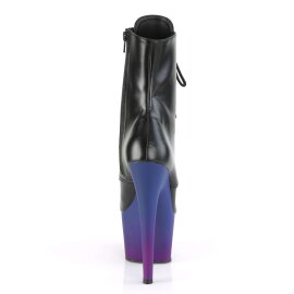 Pleaser ADORE-1020BP Black Faux Leather/Blue-Purple Ombre EU-35 / US-5