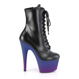 Pleaser ADORE-1020BP Black Faux Leather/Blue-Purple Ombre EU-35 / US-5