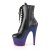 Pleaser ADORE-1020BP Black Faux Leather/Blue-Purple Ombre EU-35 / US-5