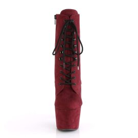 Pleaser ADORE-1020FS Burgundy Faux Suede/Burgundy Faux...
