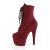 Pleaser ADORE-1020FS Burgundy Faux Suede/Burgundy Faux Suede EU-36 / US-6