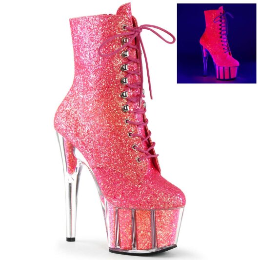 Pleaser ADORE-1020G Neon Pink Glitter/Neon Pink Glitter EU-35 / US-5