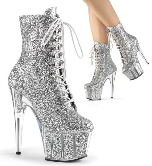 Pleaser ADORE-1020G Silver Glitter/Silver Glitter EU-35 / US-5