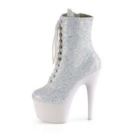 Pleaser ADORE-1020LG Neon White Multi Glitter/Neon White EU-40 / US-10