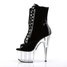 Pleaser ADORE-1021 Black Patent/Clear EU-41 / US-11