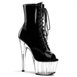 Pleaser ADORE-1021 Black Patent/Clear EU-35 / US-5