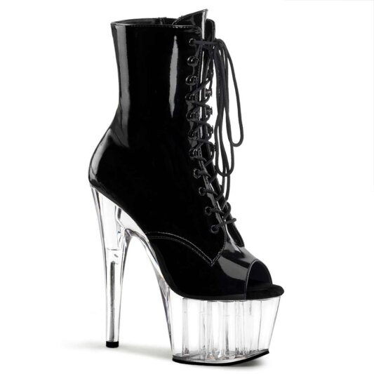 Pleaser ADORE-1021 Black Patent/Clear EU-38 / US-8