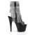Pleaser ADORE-1024RSF Black Faux Leather-Silver/Black Matte EU-40 / US-10