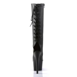 Pleaser ADORE-2018 Black Faux Leather/Black Matte EU-39 / US-9