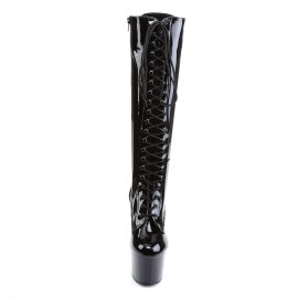 Pleaser ADORE-2023 Black Stretch Patent/Black EU-41 / US-11