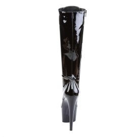 Pleaser ADORE-2023 Black Stretch Patent/Black EU-38 / US-8