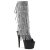Pleaser ADORE-2024RSF Black Stretch Faux Leather/Black Matte EU-37 / US-7