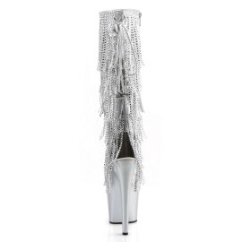 Pleaser ADORE-2024RSF Silver Metallic Pu/Silver Matte EU-37 / US-7