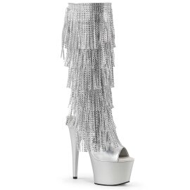 Pleaser ADORE-2024RSF Silver Metallic Pu/Silver Matte...