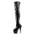 Pleaser ADORE-3000 Black Stretch Patent/Black EU-35 / US-5