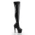 Pleaser ADORE-3000 Black Stretch Faux Leather/Black Matte EU-38 / US-8