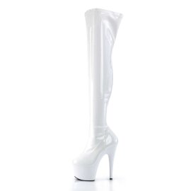 Pleaser ADORE-3000 White Stretch Patent/White EU-37 / US-7