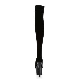 Pleaser ADORE-3002 Black Stretch Velvet/Black EU-38 / US-8